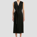 Sybil Midi Dress In Black