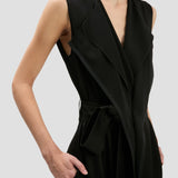 Sybil Midi Dress In Black