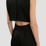 Sybil Midi Dress In Black