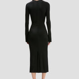 Frances Midi Dress In Black