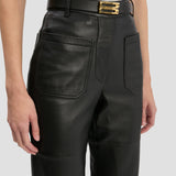 Leather Alina Trouser In Black