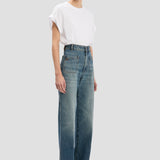 Alina Stretch Jean In Worn Blue Wash