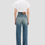 Alina Stretch Jean In Worn Blue Wash
