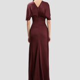 Isabella Gown In Burgundy