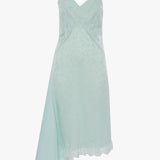 Crushed Cami Midi Dress In Aquamarine
