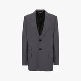 Notched Lapel Jacket In Flint