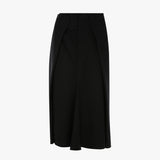 Tailored Midi Skirt In Black