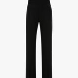 Sheer Panel Trouser In Black