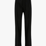 Curved Leg Trouser In Black