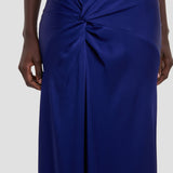 Draped Cami Gown In Bright Indigo