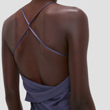 Draped Cami Gown In Eclipse