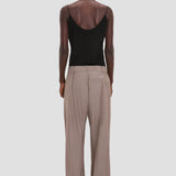 Pleated Waist Trouser In Limestone