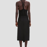 Tailored Midi Skirt In Black