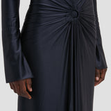 Frances Midi Dress In Navy
