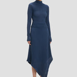 Cropped Knit Top In Eclipse
