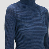 Cropped Knit Top In Eclipse