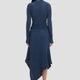 Cropped Knit Top In Eclipse