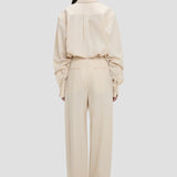 Wide Leg Trouser In Alabaster