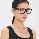 Sculpted Flat Top Frame In Black