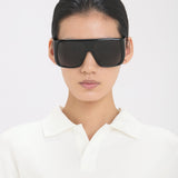 Oversized Soft Square Acetate Frame In Black