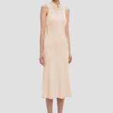 Mira Midi Dress In Sandstone
