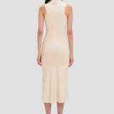 Mira Midi Dress In Sandstone