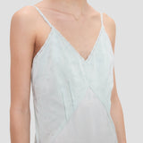 Crushed Cami Midi Dress In Aquamarine