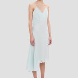 Crushed Cami Midi Dress In Aquamarine