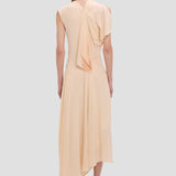 Smocked Dress In Sandstone