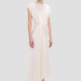 Aria Midi Dress In Ivory