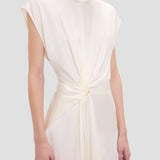 Aria Midi Dress In Ivory
