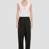 Curved Leg Trouser In Black