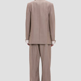 Collarless Jacket In Limestone