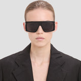 Oversized Flat Top Frame In Black