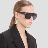 Oversized Flat Top Frame In Black