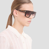 Oversized Flat Top Frame In Havana
