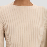 Ribbed Jumper In Elderflower