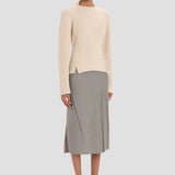 Ribbed Jumper In Elderflower