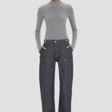 Panelled Jean In Indigo