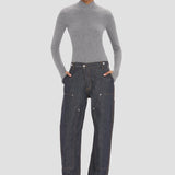 Panelled Jean In Indigo