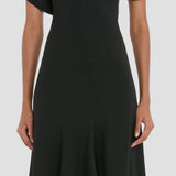Panelled Dress In Black