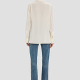 V-Neck Blouse In Ivory