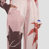 Cecilia Trouser In Abstract Earth Print