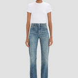 Julia Stretch Jean In Worn Blue Wash