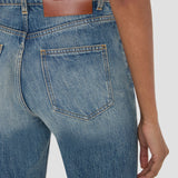Julia Stretch Jean In Worn Blue Wash