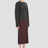 Ribbed Jumper In Ore Melange