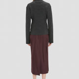 Ribbed Jumper In Ore Melange