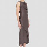 Kyra Midi Dress In Brown