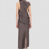 Kyra Midi Dress In Brown
