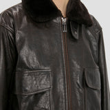Aviator Jacket In Dark Brown